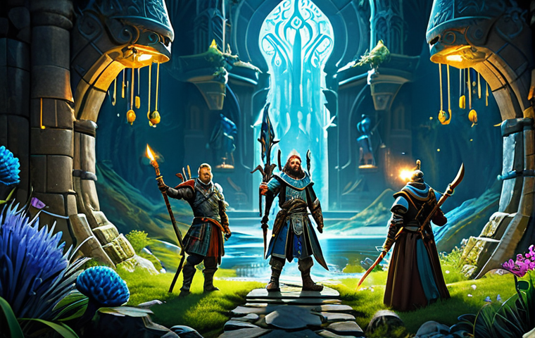 Conquering a New Chaos Dungeon**
"A group of four diverse adventurers (a sturdy warrior, a nimble archer, a powerful mage, and a support-focused priest) triumphantly standing in a newly discovered Chaos Dungeon. The environment is a visually stunning, otherworldly landscape with floating islands and strange, bioluminescent flora. The adventurers are geared in epic, fantasy armor with intricate Dutch-inspired details (e.g., Delftware patterns subtly incorporated into the designs). The lighting is dramatic, emphasizing the victory and the challenges overcome. Include loot sparkles and a sense of excitement. Safe for work, appropriate content, fully clothed, professional, family-friendly, perfect anatomy, natural proportions."
**